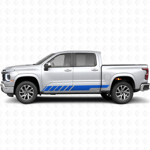 Slanted Racing Door & Rocker Panel Vinyl Stripes for Chevrolet Silverado 1500 Next Generation 2027_5