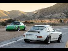 Porsche 911 Two Tone Classic Side Stripes Logo Sticker Decal Singer Style 5
