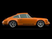 Porsche 911 Two Tone Classic Side Stripes Logo Sticker Decal Singer Style 7