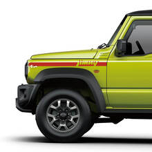 Pair Suzuki JIMNY Side Fender Stripe graphics decal Lines Logo sticker 3