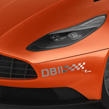 Pair Aston Martin DB11 Front Bumper Vinyl Decals Stickers 2 Colors - Gradient  2