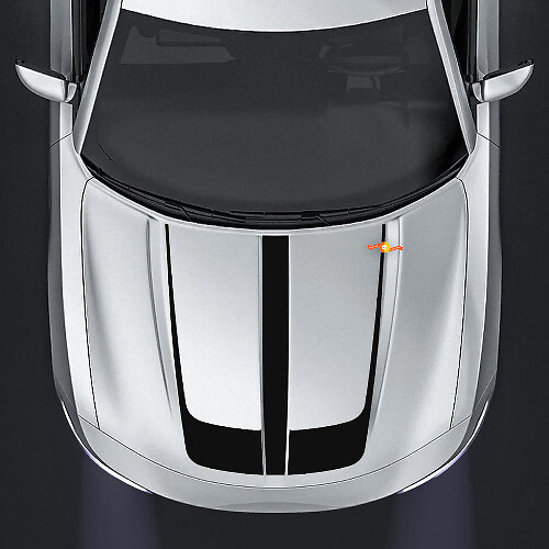 Hood Center Accent Decal Stickers Graphic for Dodge Charger