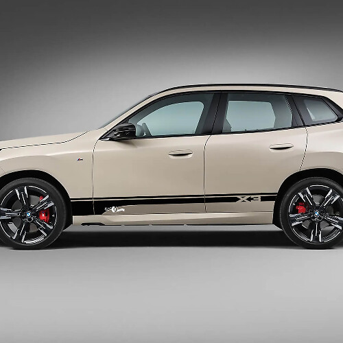 Side Doors Stripes Logo BMW X3 G01 F25 Vinyl Decal Sticker