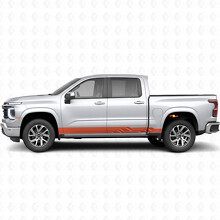Angular Lightning Door & Rocker Panel Vinyl Stripes for Chevrolet Silverado 1500 Next Generation 2027_4