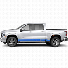 Angular Lightning Door & Rocker Panel Vinyl Stripes for Chevrolet Silverado 1500 Next Generation 2027_5