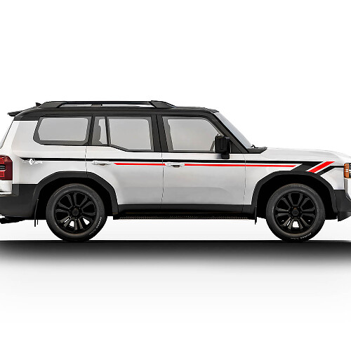 Toyota Land Cruiser Doors Stripes Stickers Decals Vinyl Graphic Stickers Decals Kit