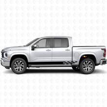 Checkered Lightning Door & Rocker Panel Vinyl Stripes for Chevrolet Silverado 1500 Next Generation 2027_2