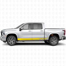 Checkered Lightning Door & Rocker Panel Vinyl Stripes for Chevrolet Silverado 1500 Next Generation 2027_3