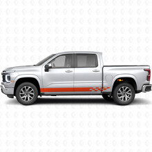 Checkered Lightning Door & Rocker Panel Vinyl Stripes for Chevrolet Silverado 1500 Next Generation 2027_4