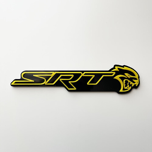 3D Badge Black vs Yellow Fender Badges Emblem