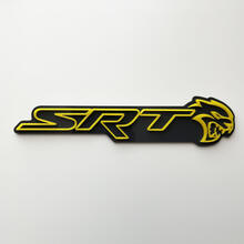 SRT 3D Badge Black vs Yellow Fender Badges Emblem 5