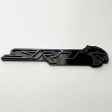 SRT 3D Badge Black vs Grey Fender Badges Emblem 4