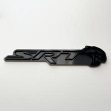 SRT 3D Badge Grey vs Black Fender Badges Emblem 3