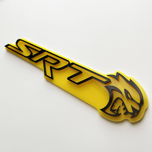 3D Badge Yellow vs Black Fender Badges Emblem