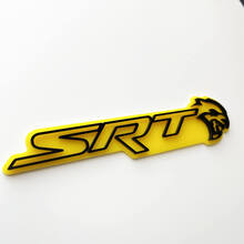 SRT 3D Badge Yellow vs Black Fender Badges Emblem 3