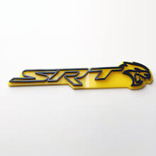 SRT 3D Badge Yellow vs Black Fender Badges Emblem 4