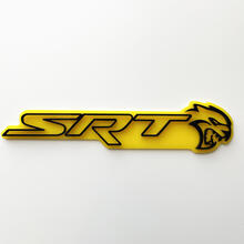 SRT 3D Badge Yellow vs Black Fender Badges Emblem 5