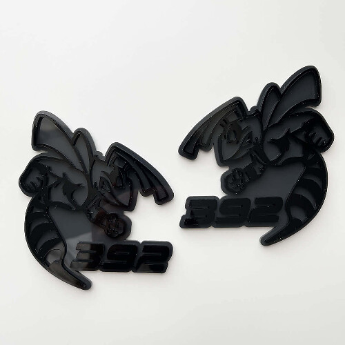 392 Hornet Bee 3D Badge Fender Badges Emblem 4