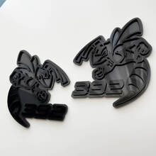 Hornet Bee 392 3D Badge Grey vs Black Fender Badges Emblem 3