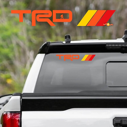 TRD Bigfoot Vintage Style Rear Window Vinyl Decal Sticker for Toyota Tundra