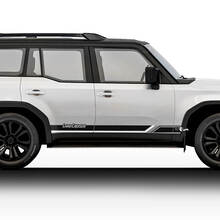 Toyota Land Cruiser Logo Vintage Side Doors Stripes Stickers Decals Vinyl Graphic Stickers Decals Kit 2
