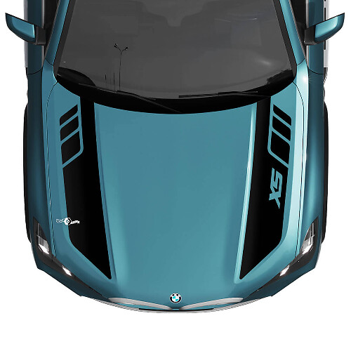 BMW X5 G05 Hood Accent Custom Stripes Decal Stickers