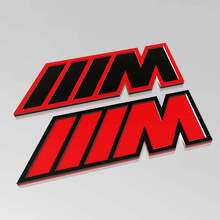 M Style 3D Fender Badge Emblem for BMW Models _2
