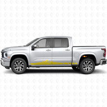 Mountain Topographic Door & Rocker Panel Vinyl Stripes for Chevrolet Silverado 1500 Next Generation 2027_3