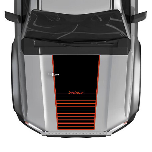 2024 Toyota Land Cruiser Prado Hood Strobe Decals Vinyl Graphic Sticker 2 Colors