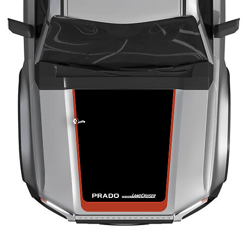 2024 Toyota Land Cruiser Prado Hood Decals Vinyl Graphic Sticker Large 3 Colors