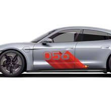 Number 9 Side Door Vinyl Decal Set for Porsche Taycan_4