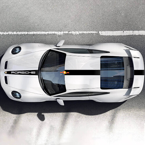 Racing Style Top Side Stripes Decal Kit for Porsche 911 GT3