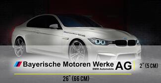 Full name BMW AG Bayerische Motoren Werke AG M3 M5 E34 E36 E39 E46 E60 E70 E90 HOOD Decal sticker logo