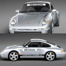 1974 Porsche 911 Racing Sticker Decal Set - Classic Vinyl Graphics for Restoration and Customization 3 2