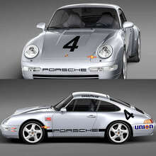 1974 Porsche 911 Racing Sticker Decal Set - Classic Vinyl Graphics for Restoration and Customization 3 3