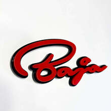 Baja Script 3D Fender Badge Emblem for Musclecar truck_5