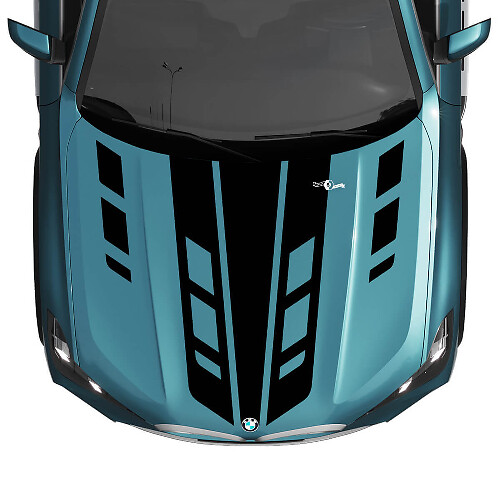 BMW X5 G05 Hood Accent Custom Stripes Decal Stickers 2