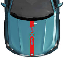 BMW X5 G05 Hood Central Custom Stripe Decal Stickers 2