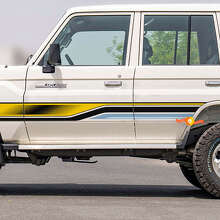 Retro Side Stripes Sticker Graphics Decal Kit for Toyota Land Cruiser GRJ76 2