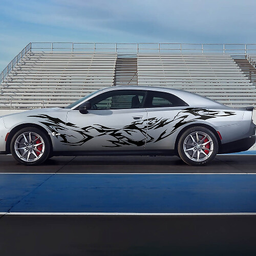 Side Tribal Vinyl Decal Stickers for Dodge Charger Electric