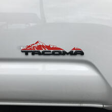 Toyota Tacoma Mountains Decal Sticker Over Badge 2