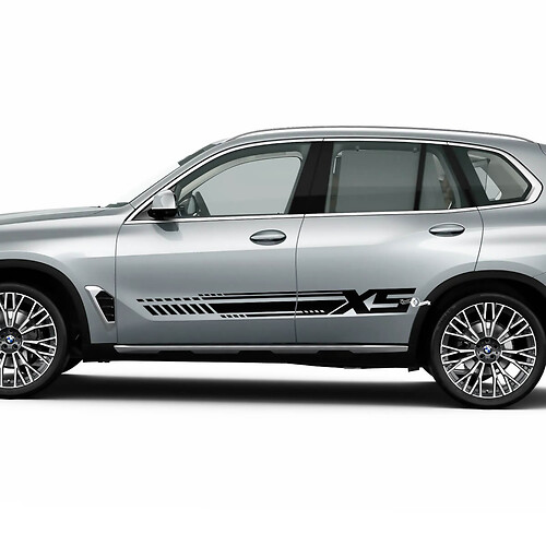 Dynamic Racing Side Stripe Sticker Decal Kit for BMW X5 G05 - Custom Vinyl Graphics