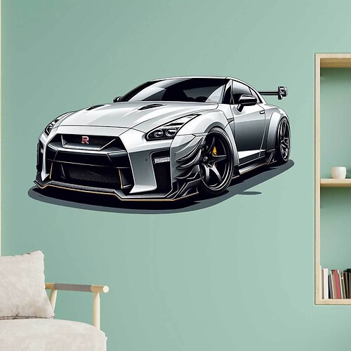 Nissan GT-R Wall Decal Sticker