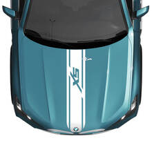 BMW X5 G05 Hood Custom Stripe Sticker Decal - Vinyl Graphics for a Sleek, Sporty Look 2