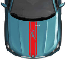 BMW X5 G05 Hood Custom Stripe Sticker Decal - Vinyl Graphics for a Sleek, Sporty Look 3