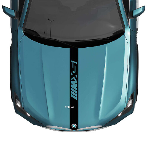 BMW X5 G05 Hood M Custom Stripe Sticker Decal - Vinyl M Performance
