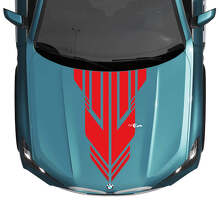 BMW X5 G05 Hood Custom Accent Stripe Decal Strobe - Vinyl Graphics Stickers 3