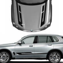Unique 2-Color Hood & Side Accent Decal Kit for BMW X5 G05 - Custom Vinyl Graphics Stickers 2