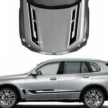 Unique 2-Color Hood & Side Accent Decal Kit for BMW X5 G05 - Custom Vinyl Graphics Stickers 3