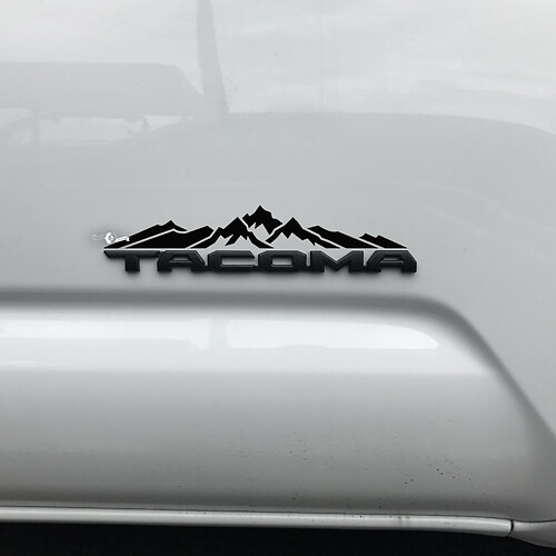 Toyota Tacoma Mountains Decal Sticker Over Badge Tacoma 1